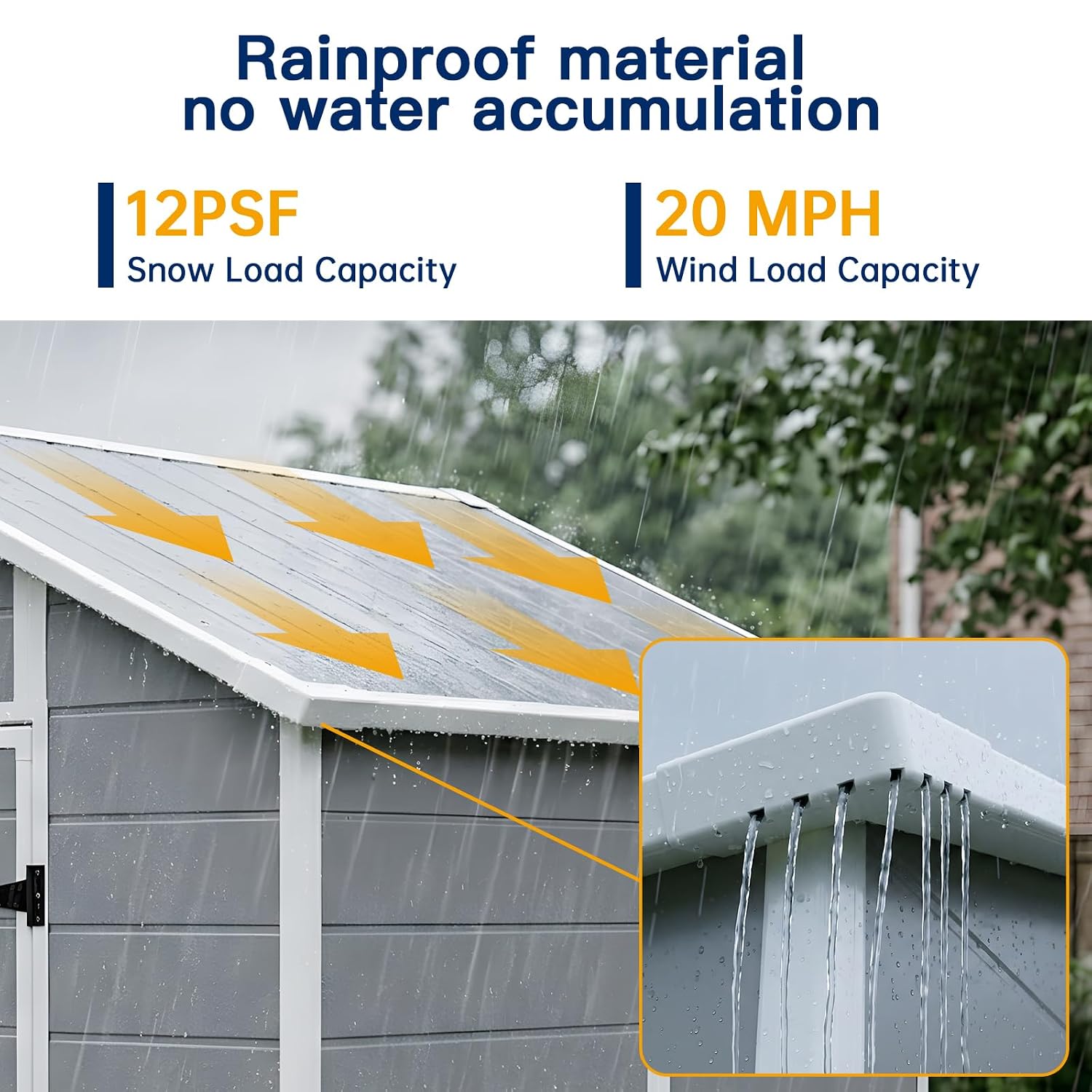 8x6 FT Outdoor Storage Shed wi - Garden Tools recension och pris