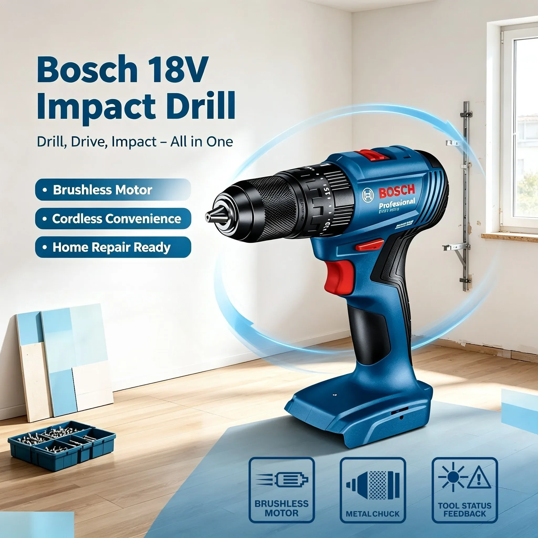 Bosch GSB 185-LI 18V Brushless - Brushless Cordless Electric Drill 18V recension och pris