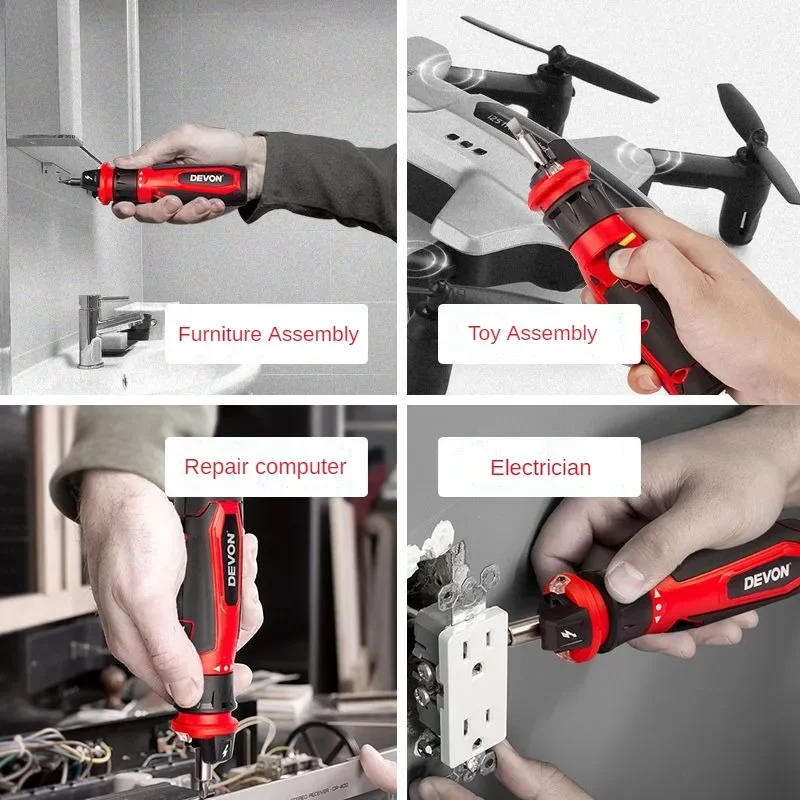 DEVON 4V Mini Electrical Screw - Electric Screwdriver Rechargeable Usb recension och pris
