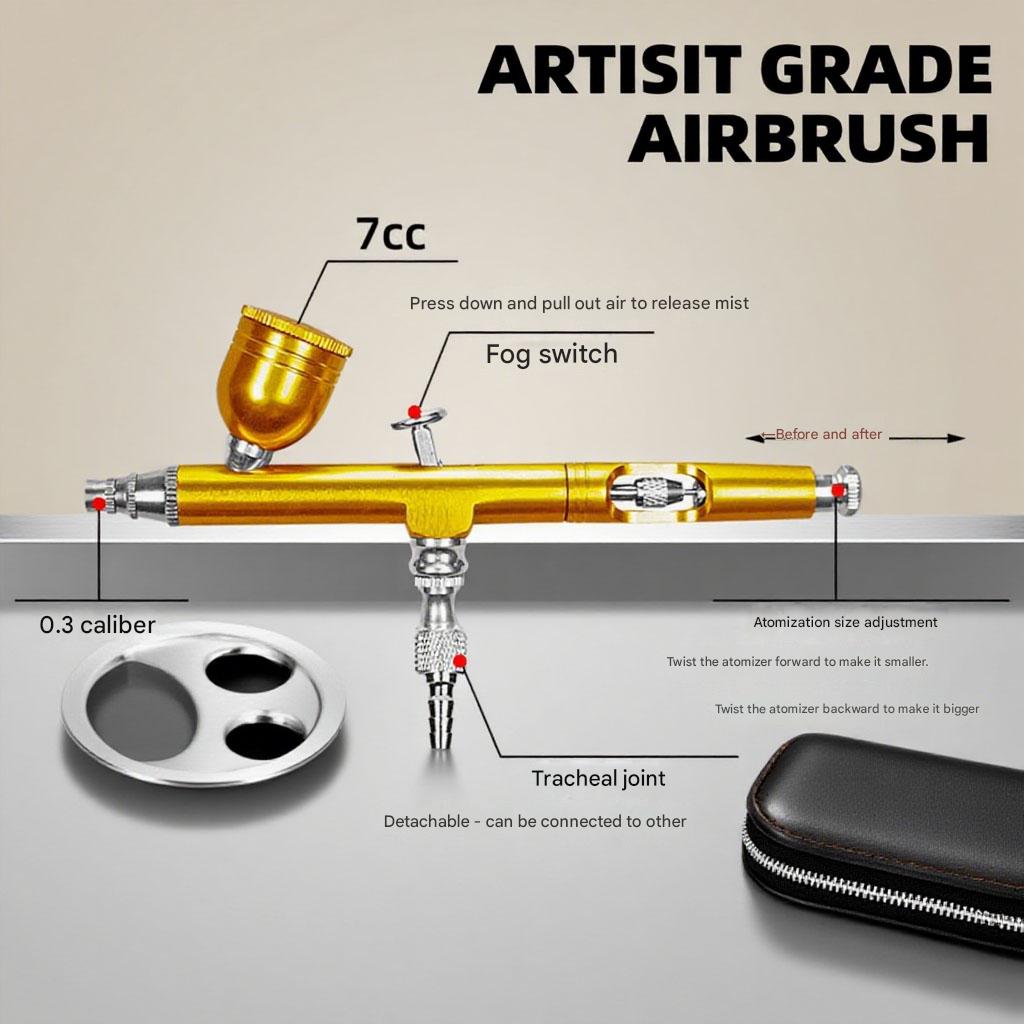0.3mm Dual Action Airbrush 7cc - Airbrush Kit With Mini Compressor recension och pris
