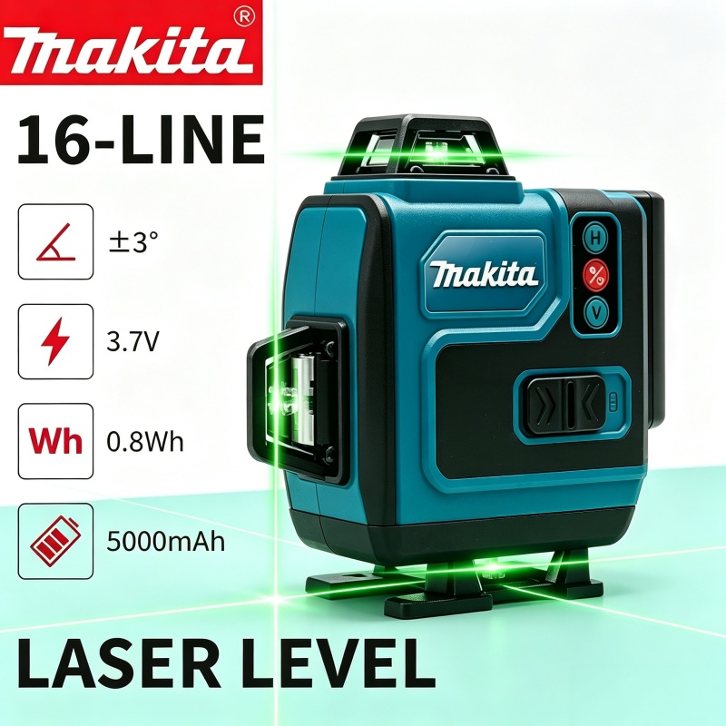 5.0Ah Max Makita 40V Battery M - Laser Level 16 Lines 4D Green recension och pris