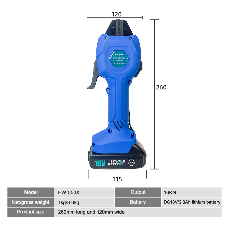 EW-50X Rechargeable Crimping T - Electrical recension och pris